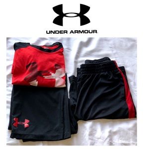 Under Armour Shirt, Pant & Reebok Shorts